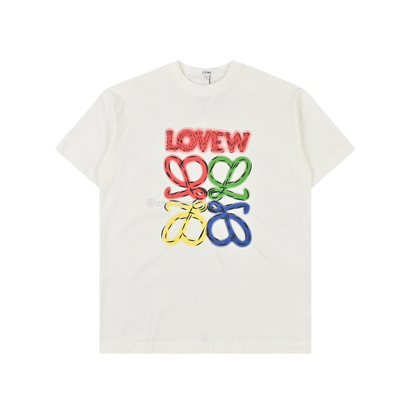 Loewe 24ss Neon Logo Short Sleeved (9) - newkick.app